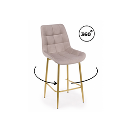 Барный стул Челси 360 латте (zd 290) / золотой np | Интернет магазин мебели и декора LifeDekor
