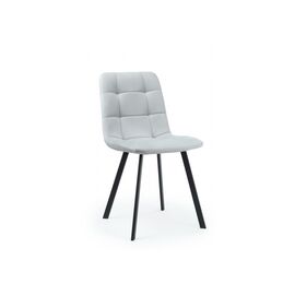 Стул на металлокаркасе Чилли светло-серый / черный | Интернет магазин мебели и декора LifeDekor