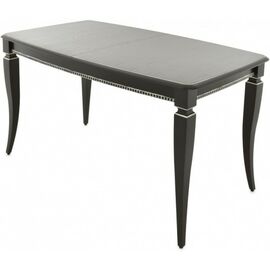 Стол «Сибарит» 140x80, эмаль черная с серебром | Интернет магазин мебели и декора LifeDekor