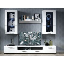 Стенка «Рио-2», Белый жемчуг/белый глянец | Интернет магазин мебели и декора LifeDekor