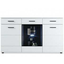 Комод «Йорк», 2д1в2ящ, Белый/белый глянец | Интернет магазин мебели и декора LifeDekor