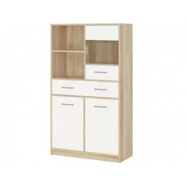 Комод «Стелс» 1в2д1ящ, Дуб сонома/белый | Интернет магазин мебели и декора LifeDekor