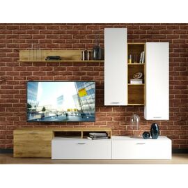 Стенка «Невио-1», Дуб крафт золотой/белый | Интернет магазин мебели и декора LifeDekor