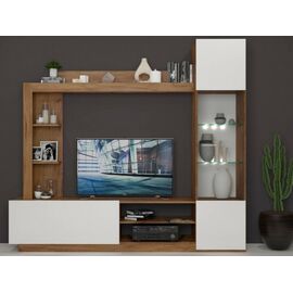 Стенка «Флекс», Дуб Крафт золотой/белый | Интернет магазин мебели и декора LifeDekor