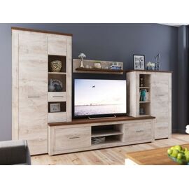 Стенка «Мэдисон», Дуб эндгрейн/дуб экспрессив бронзовый | Интернет магазин мебели и декора LifeDekor