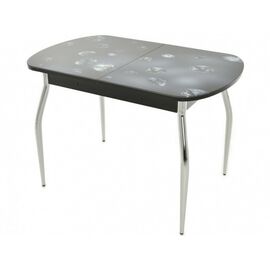 Стол «Ривьера» фотопечать Текстура-9, хром | Интернет магазин мебели и декора LifeDekor
