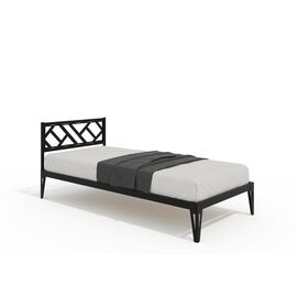 Кровать КМД 47 АЙРИС 900, черный | Интернет магазин мебели и декора LifeDekor