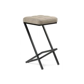 Барный стул Амаури микровелюр катания хумус / черный | Интернет магазин мебели и декора LifeDekor