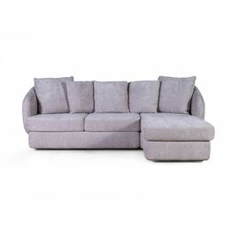 Бабл диван-кровать с шезлонгом, механизм «дельфин», шенилл Reef silver | Интернет магазин мебели и декора LifeDekor