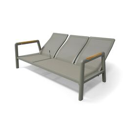 "Бари" диван 3-местный, каркас алюминий, цвет светло-серый | Интернет магазин мебели и декора LifeDekor