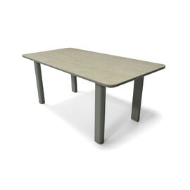 "Витория" обеденный стол из алюминия, столешница из искусственного камня | Интернет магазин мебели и декора LifeDekor