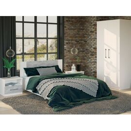 Спальня «Аврора» 2дв шк, Белый/Ателье светлый | Интернет магазин мебели и декора LifeDekor