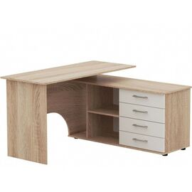 Стол «Гарвард» ПР 130х120, Дуб сонома/белый | Интернет магазин мебели и декора LifeDekor