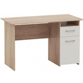 Стол «Гарвард» 120 1д1ящ, Дуб сонома/Белый | Интернет магазин мебели и декора LifeDekor