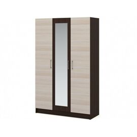 Шкаф «Алена» 3дв с зеркалом, Венге/Дуб молочный | Интернет магазин мебели и декора LifeDekor
