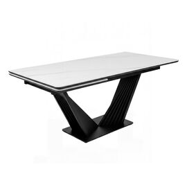 Стол DikLine SKV180 Керамика Леонардо глянец YB9018120HG/подстолье черное/опоры черные (2 уп.) | Интернет магазин мебели и декора LifeDekor