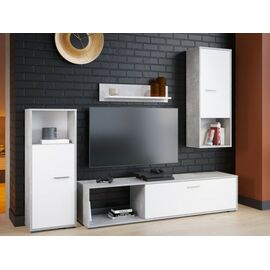 Стенка «Лино», Белый/Ателье светлый | Интернет магазин мебели и декора LifeDekor