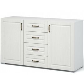 Комод «Лацио» 2д4ящ Белый/Белое дерево | Интернет магазин мебели и декора LifeDekor