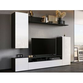 Стенка «Нео», Антрацит/Белый бриллиант | Интернет магазин мебели и декора LifeDekor