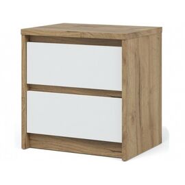 Тумба «Мишель» 2ящ, Дуб крафт золотой/Белый жемчуг | Интернет магазин мебели и декора LifeDekor