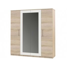 Шкаф «Аврора» 4дв, Дуб сонома/Белый | Интернет магазин мебели и декора LifeDekor