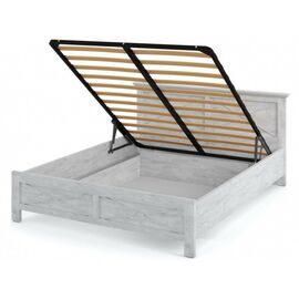 Кровать «Лорена» 160 (подъемник), Бетон Паин белый | Интернет магазин мебели и декора LifeDekor