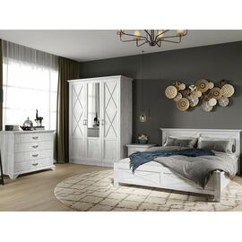 Спальня «Лорена» 3дв шк, Бетон Паин белый | Интернет магазин мебели и декора LifeDekor