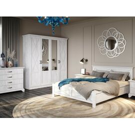 Спальня «Лорена» 4дв шк, Бетон Паин белый | Интернет магазин мебели и декора LifeDekor