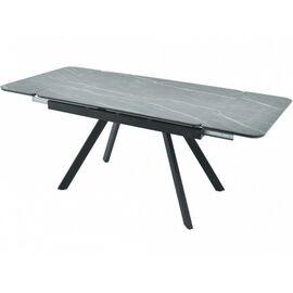 Стол «Леон» Noir Desir Bocciardato, каркас черный | Интернет магазин мебели и декора LifeDekor