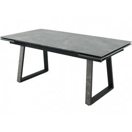 Стол «Monaco» Quadro, Bayona Grey natural, каркас черный | Интернет магазин мебели и декора LifeDekor