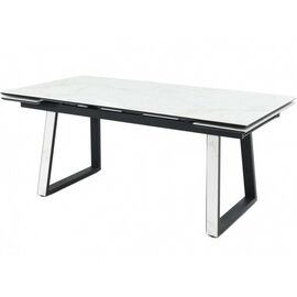 Стол «Monaco» Quadro, Calacata vaglioro, каркас черный | Интернет магазин мебели и декора LifeDekor