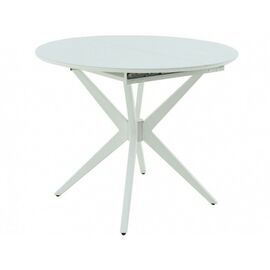 Стол «Оскар» D950 GLASS, стекло белое | Интернет магазин мебели и декора LifeDekor