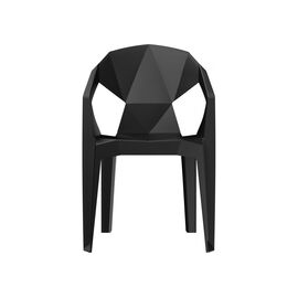 Пластиковый стул Гекса черный | Интернет магазин мебели и декора LifeDekor