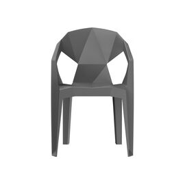 Пластиковый стул Гекса мокрый асфальт | Интернет магазин мебели и декора LifeDekor