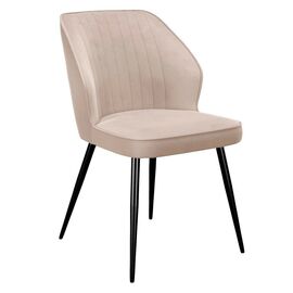 Стул DikLine 222 B03 BEIGE, ножки черные | Интернет магазин мебели и декора LifeDekor