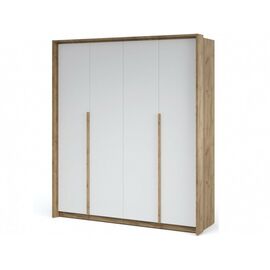 Шкаф «Мишель» 4-х дверный, Дуб крафт золотой/Белый жемчуг | Интернет магазин мебели и декора LifeDekor