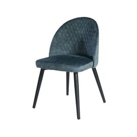 Стул «Белиз», Диджитал Индиго, каркас черный | Интернет магазин мебели и декора LifeDekor