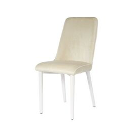 Стул «Дейзи», Монолит беж, каркас белый | Интернет магазин мебели и декора LifeDekor