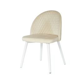 Стул «Белиз», Монолит беж, каркас белый | Интернет магазин мебели и декора LifeDekor