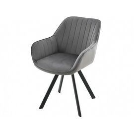 Стул «Roan», Монолит Grey, опоры черные | Интернет магазин мебели и декора LifeDekor
