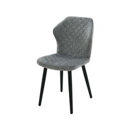 Стул «Вилла», Лама 04, каркас черный | Интернет магазин мебели и декора LifeDekor