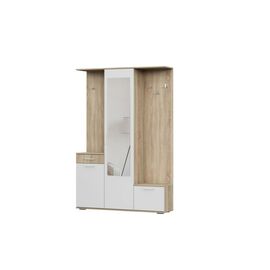 Прихожая ПР 1 Дуб Сонома, Белый | Интернет магазин мебели и декора LifeDekor