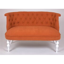 Диван Бархат (эмаль белая / G08 - морковный) | Интернет магазин мебели и декора LifeDekor