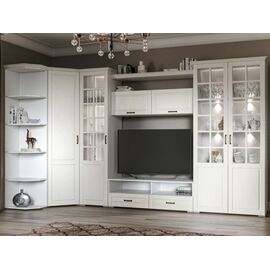 Гостиная «Лацио» угловая, Белый/Белое дерево | Интернет магазин мебели и декора LifeDekor