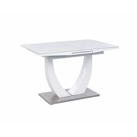 Стол обеденный раскладной T-904 Vision (1200-1500x800x760) Ceramic/Satin White Gloss, Размер стола: 1200-1500x800x760 | Интернет магазин мебели и декора LifeDekor