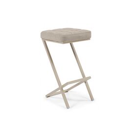 Барный стул Амаури микровелюр катания хумус / капучино | Интернет магазин мебели и декора LifeDekor