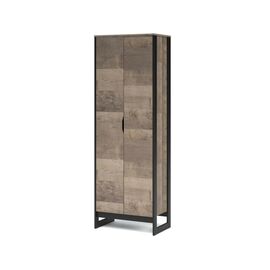 Шкаф «Стокгольм» 2дв, Дуб гранж песочный/Железный камень | Интернет магазин мебели и декора LifeDekor