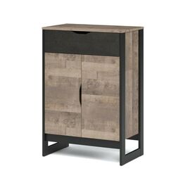 Комод «Стокгольм» 2д1ящ, Дуб гранж песочный/Железный камень | Интернет магазин мебели и декора LifeDekor