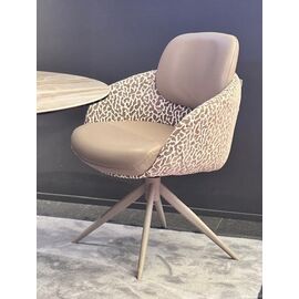Стул ГРЕЙС (GRACE) 360 град, цвет КОРИЧНЕВЫЙ RIELLY-501 / HUNTER-242, ткань / ТЕМНО-СЕРЫЙ, ®DISAUR | Интернет магазин мебели и декора LifeDekor