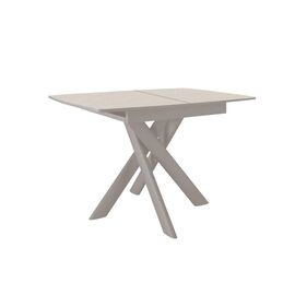Стол DikLine DKB110, Керамика Krater Perla (бежевый матовый)/подстолье капучино/опоры капучино | Интернет магазин мебели и декора LifeDekor
